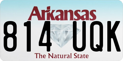 AR license plate 814UQK