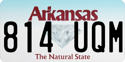 AR license plate 814UQM