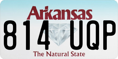 AR license plate 814UQP