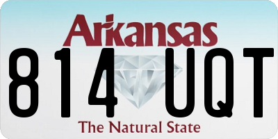 AR license plate 814UQT