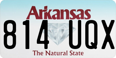 AR license plate 814UQX