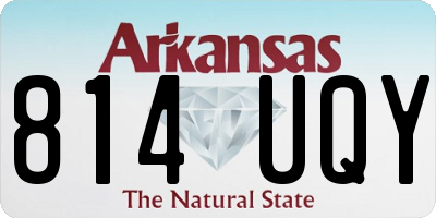AR license plate 814UQY