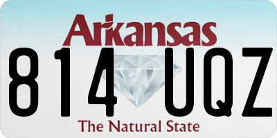 AR license plate 814UQZ