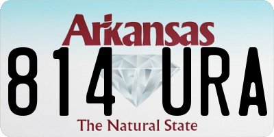 AR license plate 814URA