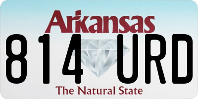 AR license plate 814URD