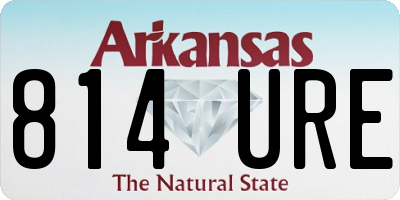 AR license plate 814URE