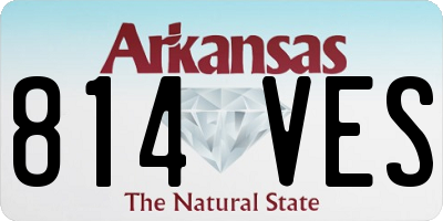 AR license plate 814VES
