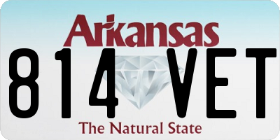 AR license plate 814VET