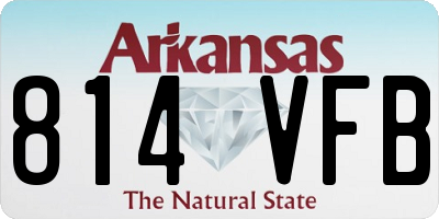 AR license plate 814VFB
