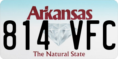 AR license plate 814VFC