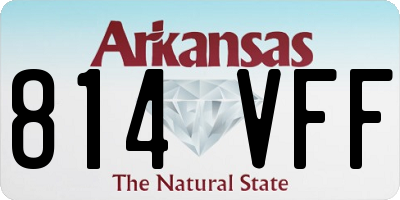 AR license plate 814VFF