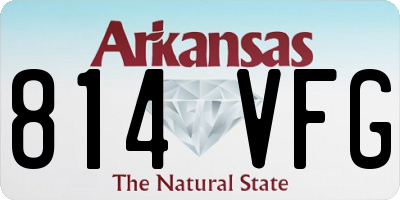 AR license plate 814VFG