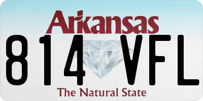 AR license plate 814VFL