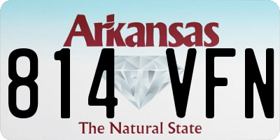 AR license plate 814VFN
