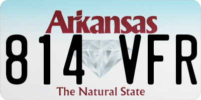AR license plate 814VFR