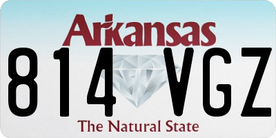 AR license plate 814VGZ