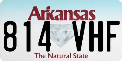 AR license plate 814VHF