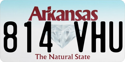 AR license plate 814VHU