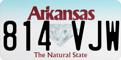 AR license plate 814VJW