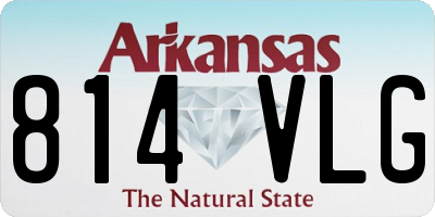 AR license plate 814VLG