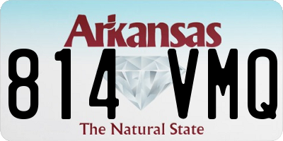 AR license plate 814VMQ