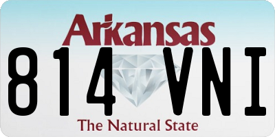 AR license plate 814VNI
