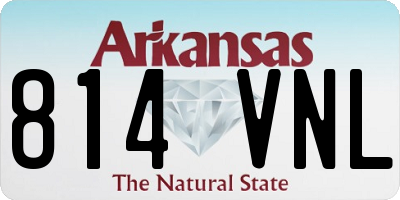 AR license plate 814VNL