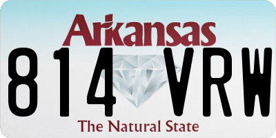 AR license plate 814VRW