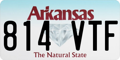 AR license plate 814VTF