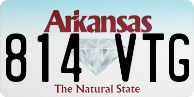 AR license plate 814VTG