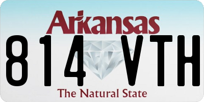 AR license plate 814VTH