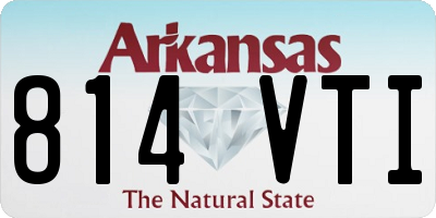 AR license plate 814VTI