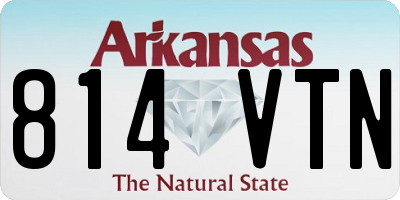 AR license plate 814VTN