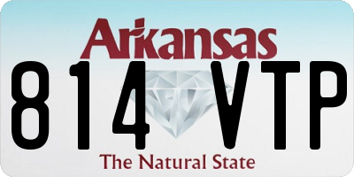 AR license plate 814VTP