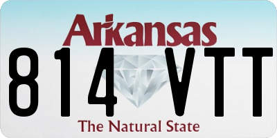 AR license plate 814VTT