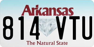 AR license plate 814VTU