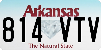 AR license plate 814VTV