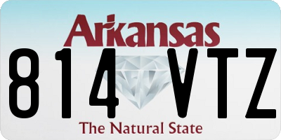 AR license plate 814VTZ