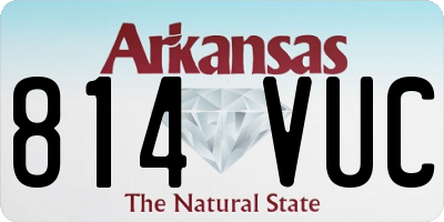 AR license plate 814VUC