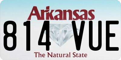 AR license plate 814VUE