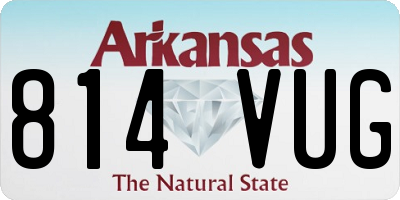 AR license plate 814VUG