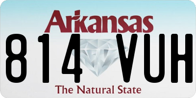 AR license plate 814VUH