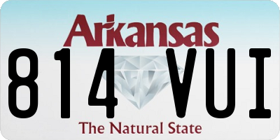 AR license plate 814VUI