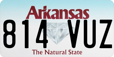 AR license plate 814VUZ