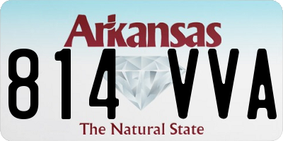 AR license plate 814VVA