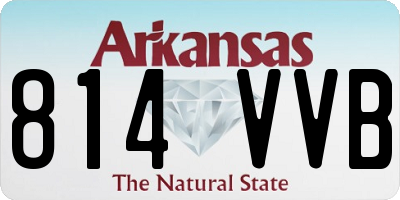 AR license plate 814VVB
