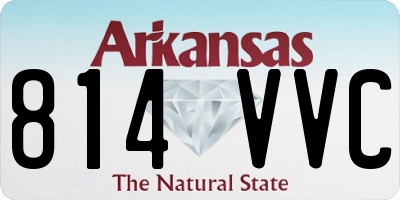 AR license plate 814VVC