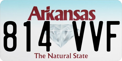 AR license plate 814VVF