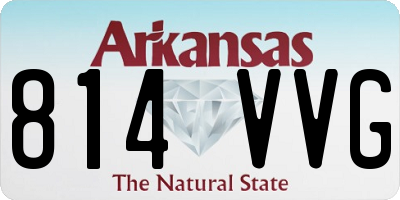 AR license plate 814VVG
