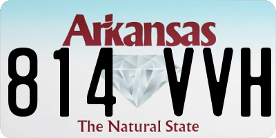 AR license plate 814VVH